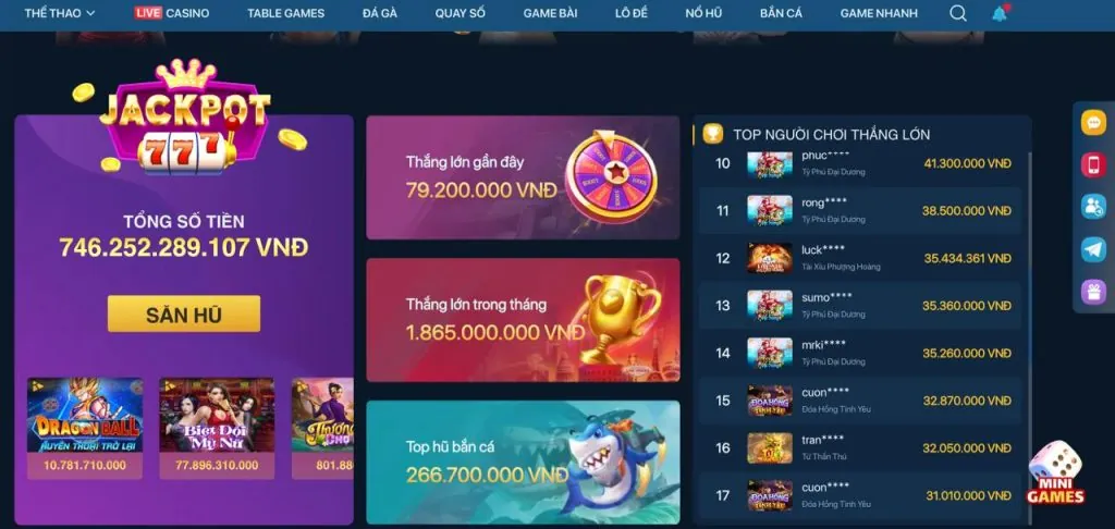 Biểu đồ tăng trưởng và các mốc lịch sử của VJ88